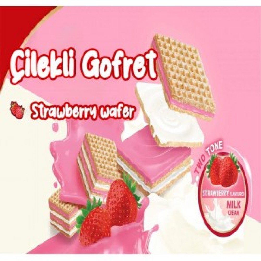 Strawberry Wafer ( Çilekli Gofret )